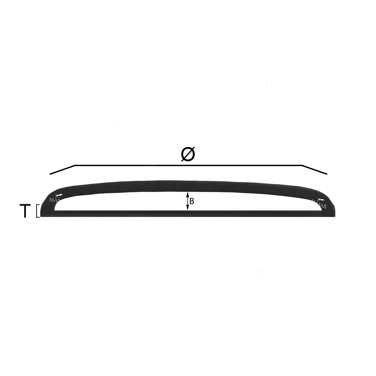 Ø 33,4 mm bis 49,8 mm T 1,0 mm BCL-Uhrenglas – niedrig gewölbtes Acryl – 1 Stück
