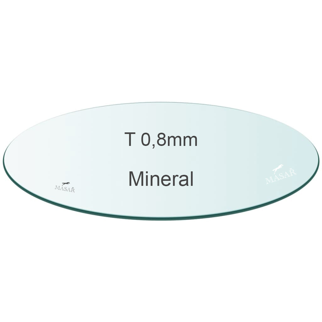 Premium Flat Watch Glass – Round Mineral Crystal – Thickness 0.8mm - Ø 10.0mm to 19.9mm - 1 Pcs