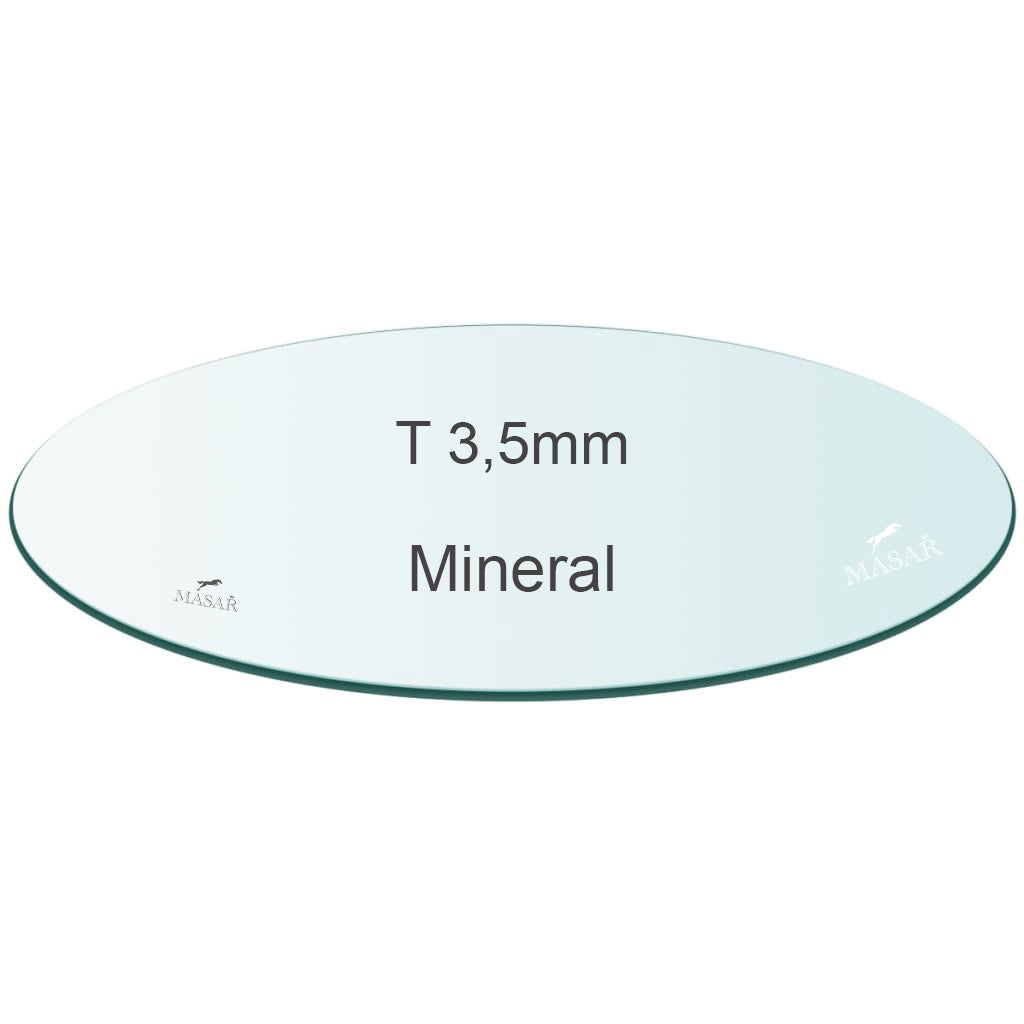 Premium Flat Watch Glass – Round Mineral Crystal – Thickness 3.5mm - Ø 25.0mm to 50.0mm - 1 Pcs