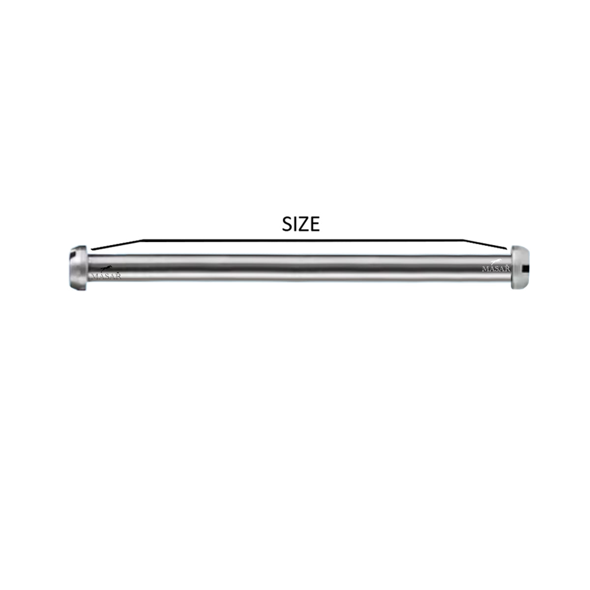 Tube, Black Torx Star Screw Bar, 1.8mm Diameter - Watch Strap Fastener - Black - 2 Pcs