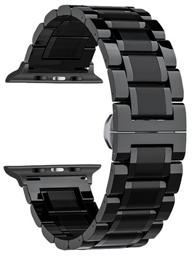 6 Color - Watch Strap - Compatible with Apple Watch - 3 Row Stainless Steel Links