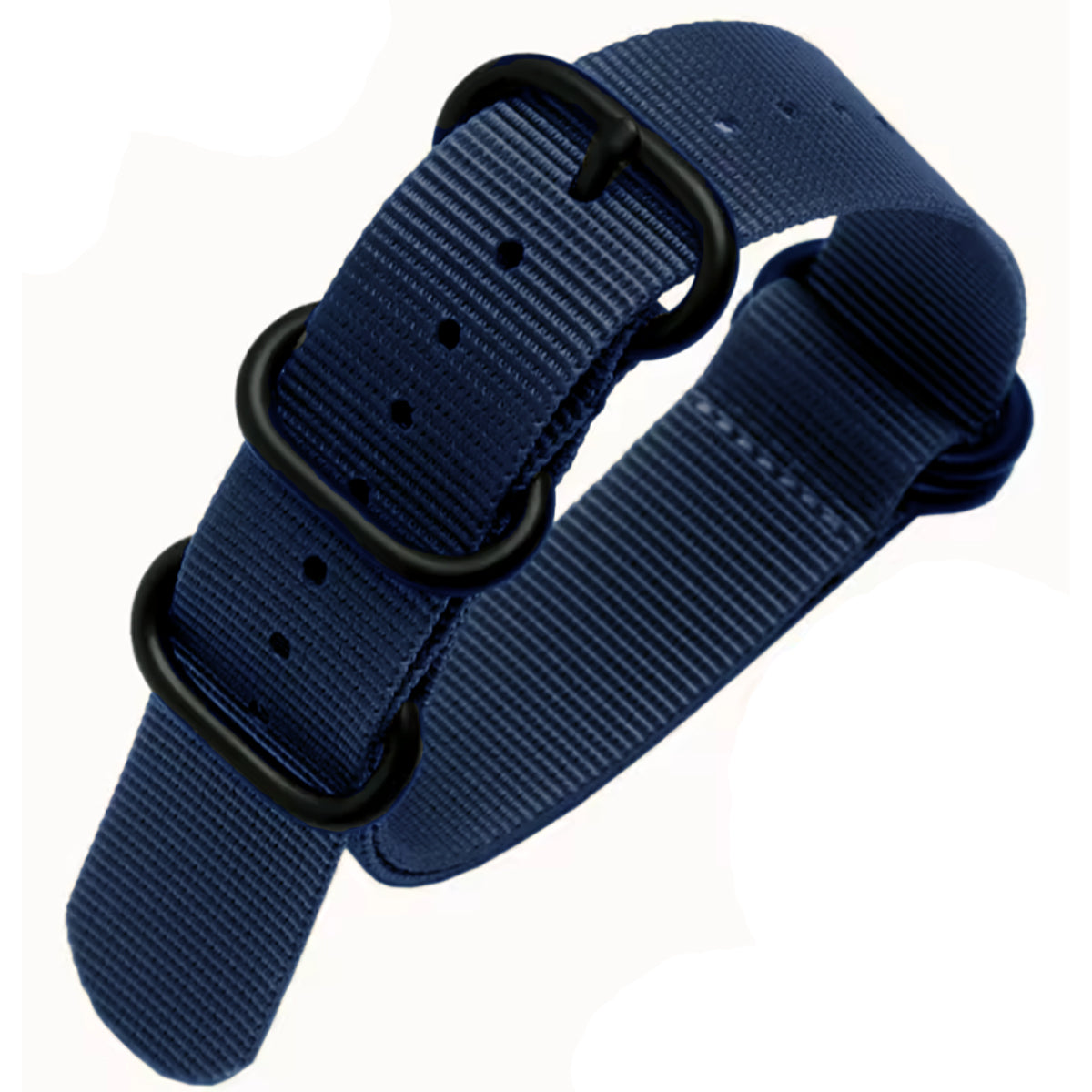 ZULU 26mm Nylon Nato Strap - Blue / Black Buckle - Men - 1.2mm Nylon Strap