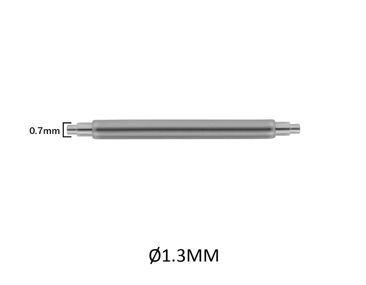 7mm to 24mm XDS Ø 1.3mm - Spring bars for watch strap - Stainless steel - 0.7mm - 2 pcs