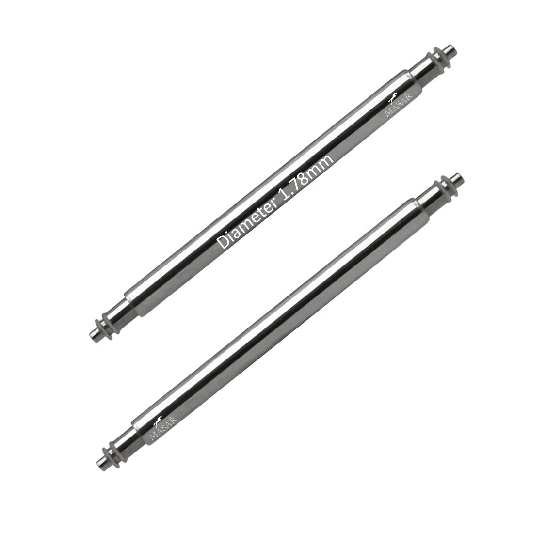 13mm 316L - 1.78mm SLX Spring Bars for Watch Strap - Casio G-Shock AWG 100 BR