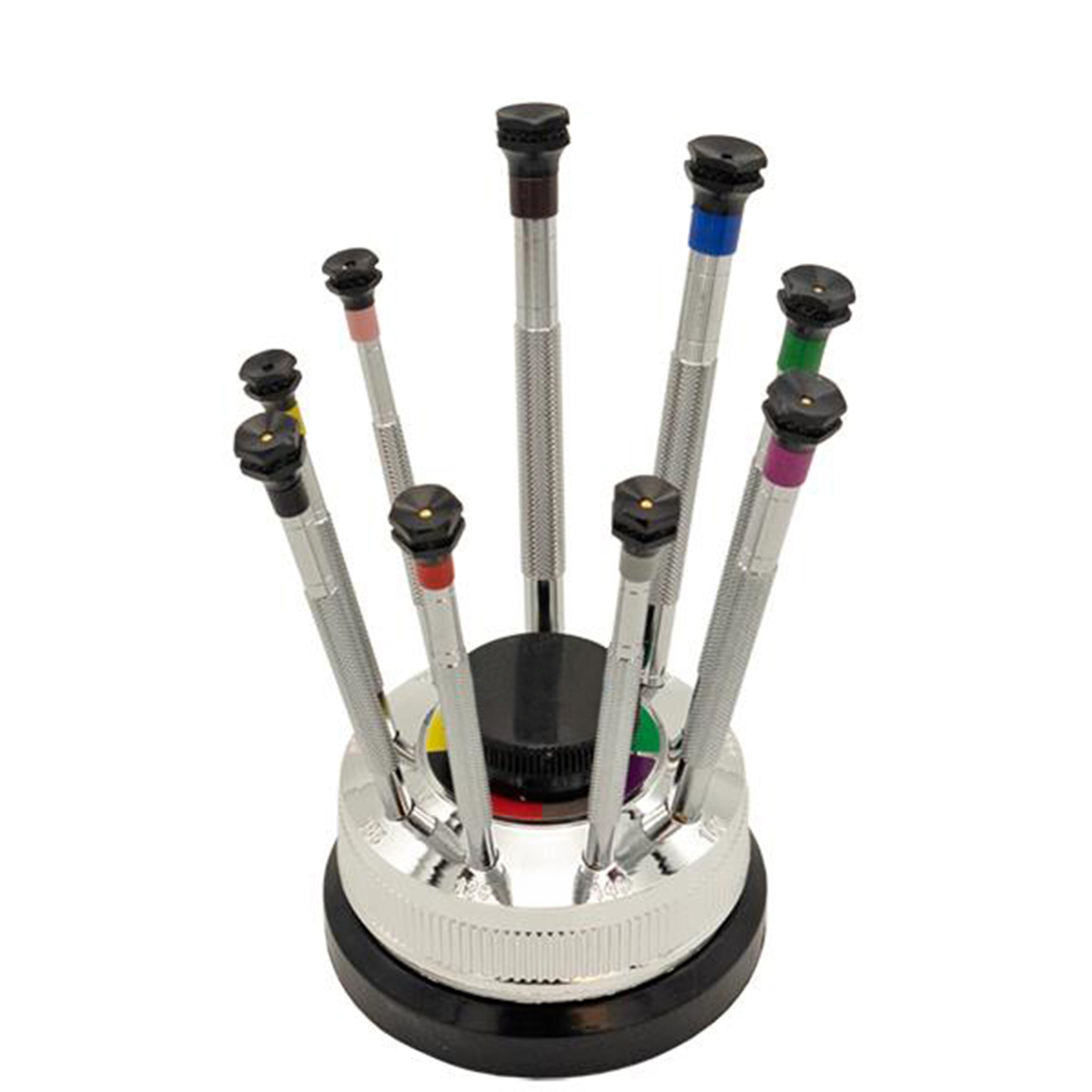 Flat Screwdriver - XT Premium - 100% Antimagnetic - 9 Pcs with rotating support - Made in France