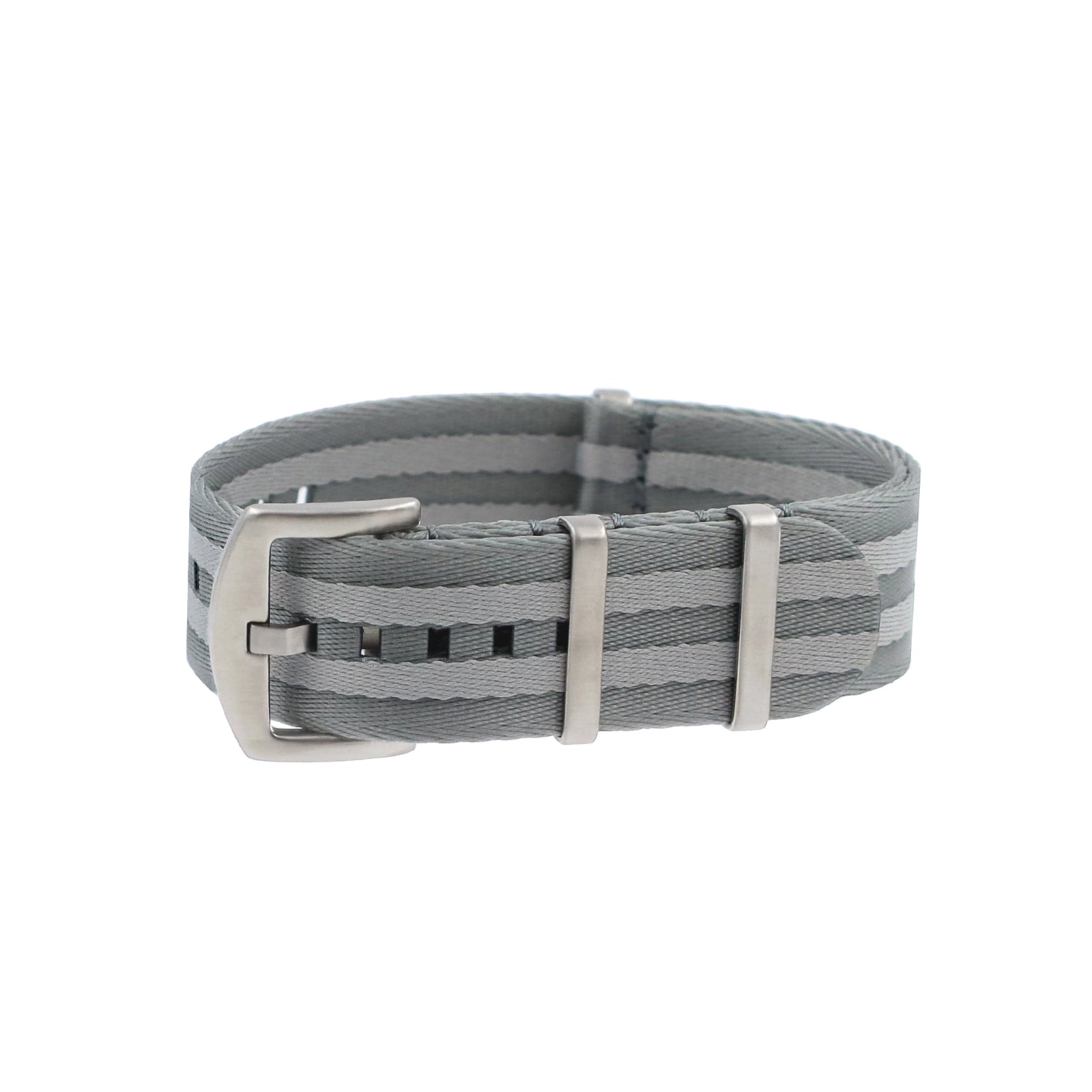 NATO Nylon Grey / Light Grey - Soft - Watch Strap - Men