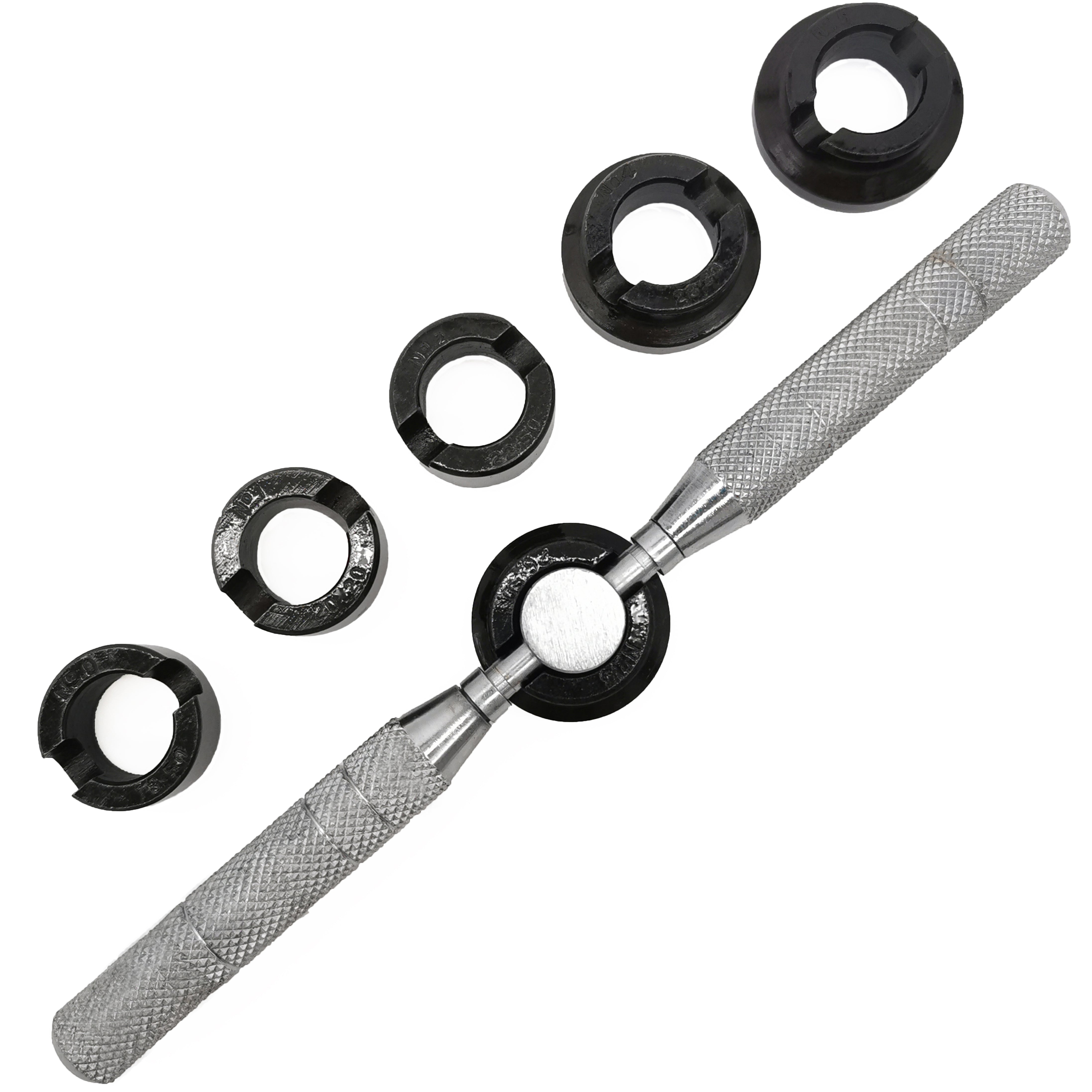 Watch Case Opener Key Kit Compatible with Rolex Oyster and Others - 6 Nylon Dies