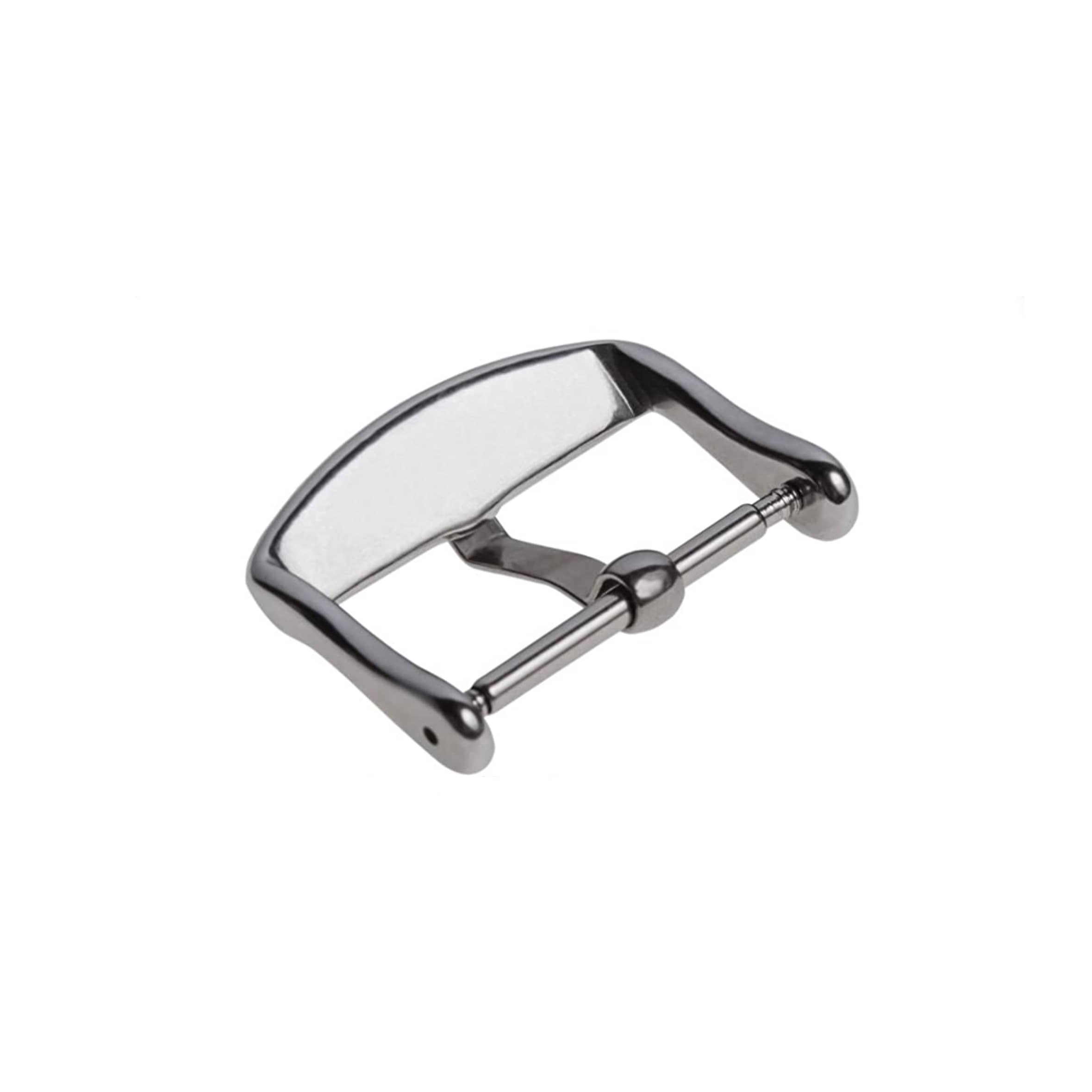 8mm to 28mm - Buckle, Clasp for Watch Strap - 1.75mm Tongue - Curved Front Edge - Silver - Rose Gold - Black